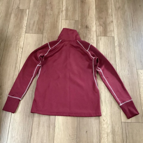 SOLD! Mens Med Nike Therma-Fit Red Fleece Pullover 1/4 Zip 379185-610 Colorado - Picture 5 of 11